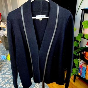 Calvin Klein Black Sweater Blazer, Size Medium